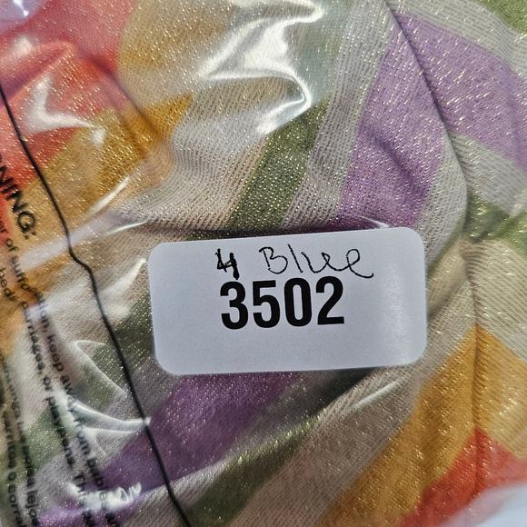 NWOT Robin Piccone Shiny Rainbow Bikini Bottom Sz L - Picture 8 of 8